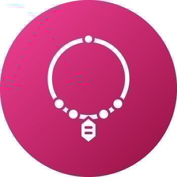Necklace Icon Style vector