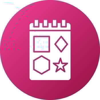 Geometric Shapes Icon Style vector