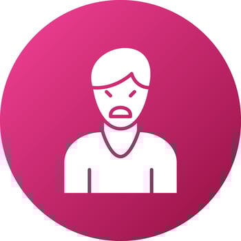 Passive Aggressive Personality Disorder Icon Style vector