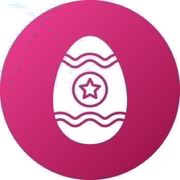 Easter Egg Icon Style vector