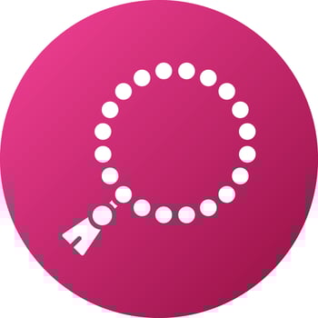Rosary Icon Style vector