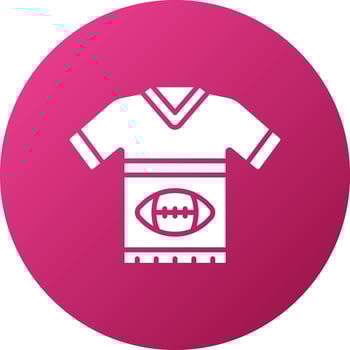 Rugby Uniform Icon Style vector