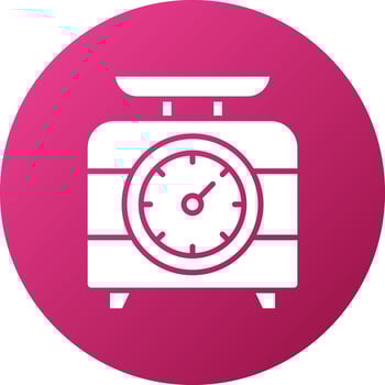 Weight Scale Icon Style vector