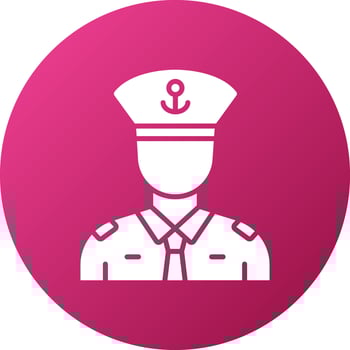 Captain Icon Style vector