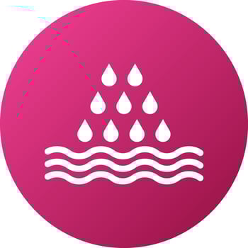 Ocean Rain Icon Style vector
