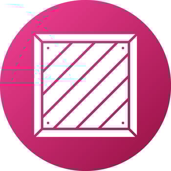 Wooden Box Icon Style vector