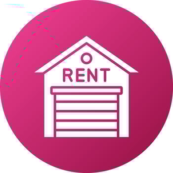 Warehouse Rental Icon Style vector