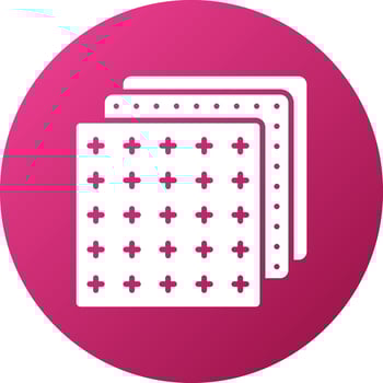 Color Fabric Icon Style vector