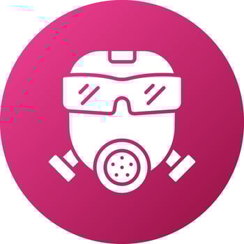 Gas Mask Icon Style vector