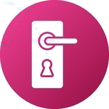 Door Knob Icon Style vector