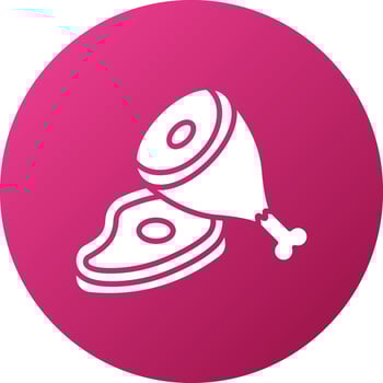 Poultry Item Icon Style vector