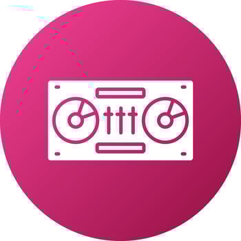 DJ Decks Icon Style vector