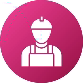 Worker Male Icon Style vector