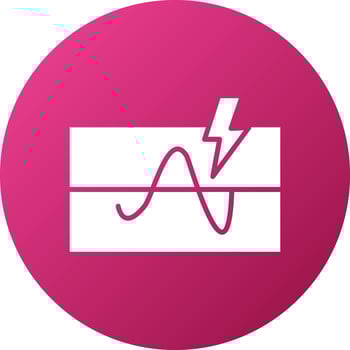 Electrical Threshold Icon Style vector