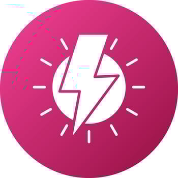 Thunderbolt Icon Style vector