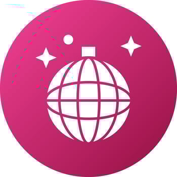 Disco Ball Icon Style vector