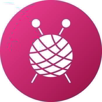 Knitting Icon Style vector