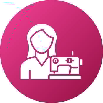 Tailoring Women Icon Style vector