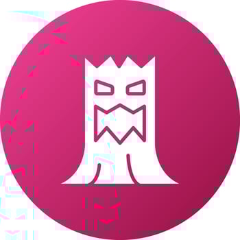 Scary Tree Icon Style vector