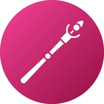 Mage Staff Icon Style vector