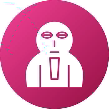 Coffin Face Icon Style vector