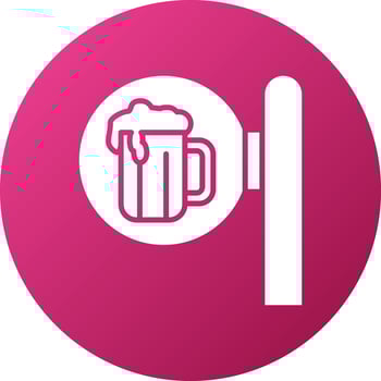 Beer Sign Icon Style vector