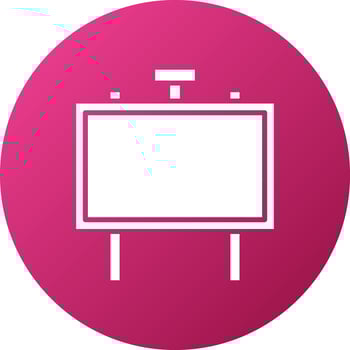 Signboard Icon Style vector