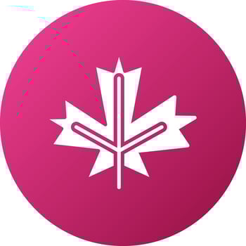 Maple Leaf Icon Style vector