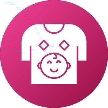 Baby Shirt Icon Style vector