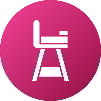 Baby Chair Icon Style vector