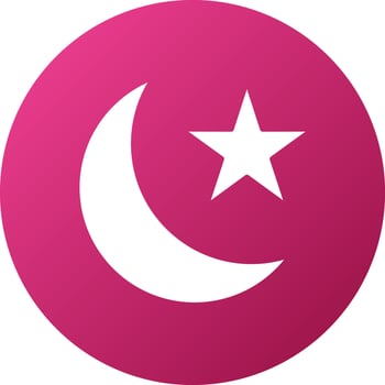 Moon and Stars Icon Style vector