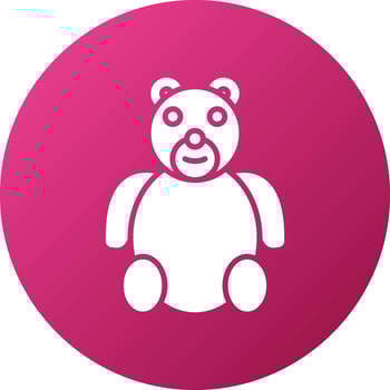 Stuffed Bear Icon Style vector