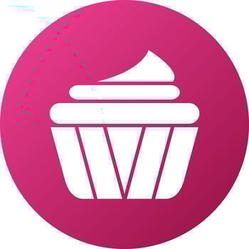 Cupcake Icon Style vector