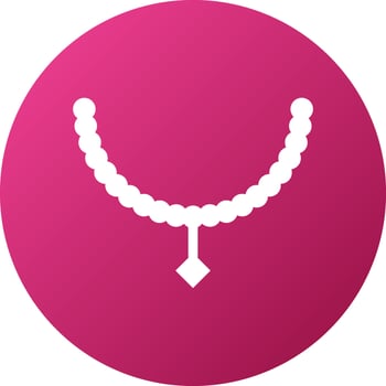 Necklace Icon Style vector