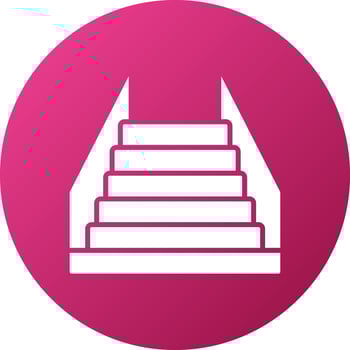 Stairs Icon Style vector