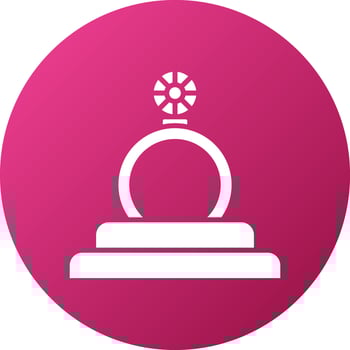 Diamond Ring Icon Style vector
