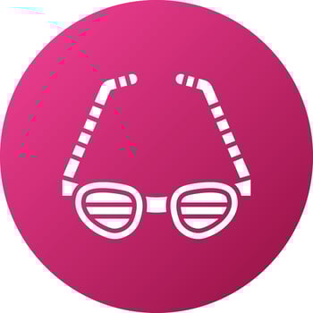Party Glasses Icon Style vector