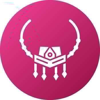 Necklace Icon Style vector