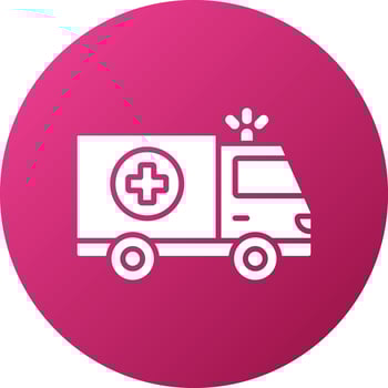 Ambulance Icon Style vector