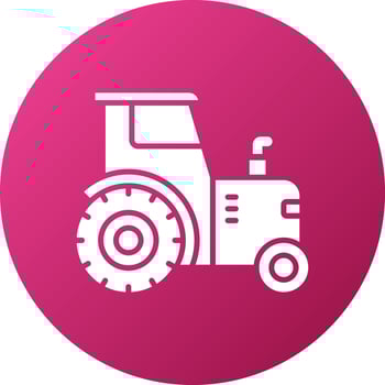 Tractor Icon Style vector