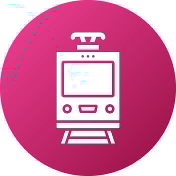 Tramcar Icon Style vector