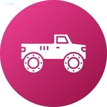 Bigfoot Car Icon Style vector