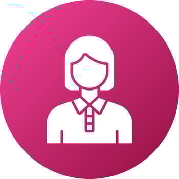 Author Female Icon Style vector