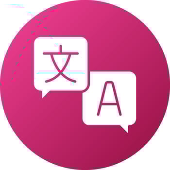 Language Icon Style vector