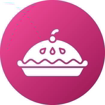 Apple Pie Icon Style vector