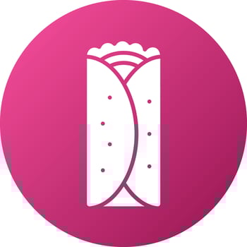 Burrito Icon Style vector