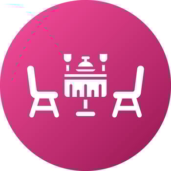 Food Table Icon Style vector