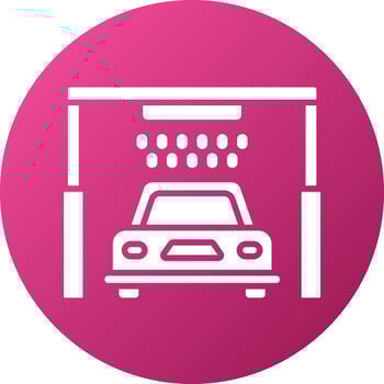 Automated Car Wash Icon Style vector