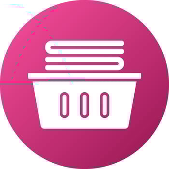 Laundry Basket Icon Style vector