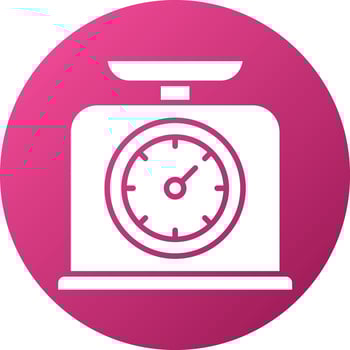 Kitchen Scale Icon Style vector